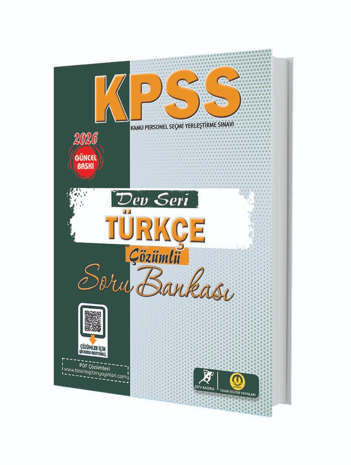 2026/KPSS DEV SERİ TÜRKÇE ÇÖZÜMLÜ SORU BANKASI